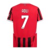 Conjunto (Camiseta+Pantalón Corto) AC Milan Adli 7 Primera Equipación 2024-25 - Niño